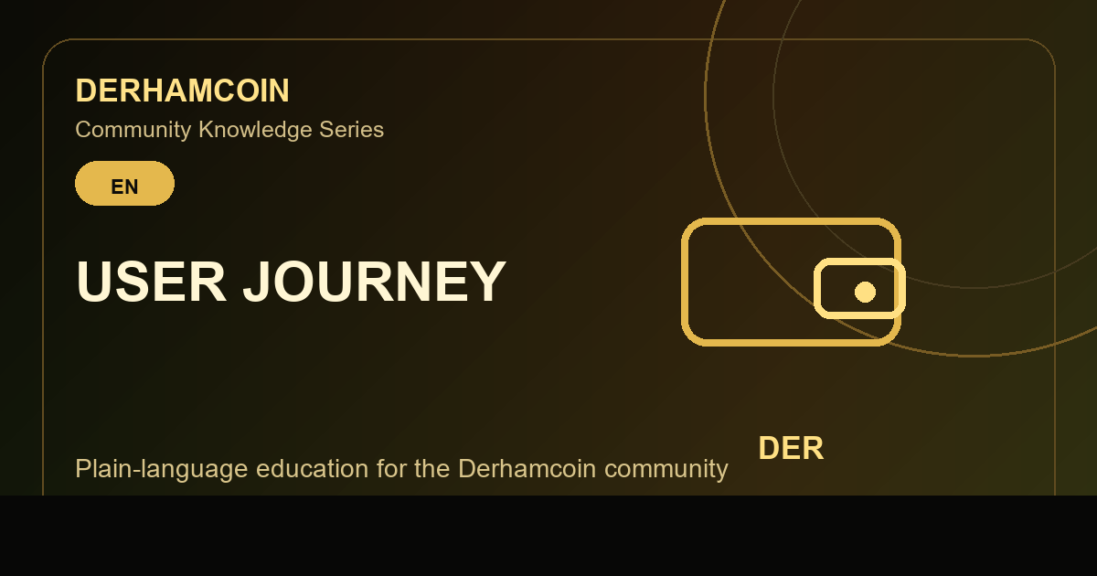 Derhamcoin User Journey | رحلة المستخدم في Derhamcoin